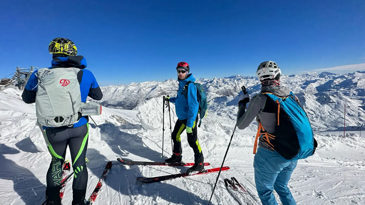 Camp d'entraînement de ski de randonnée à Tignes