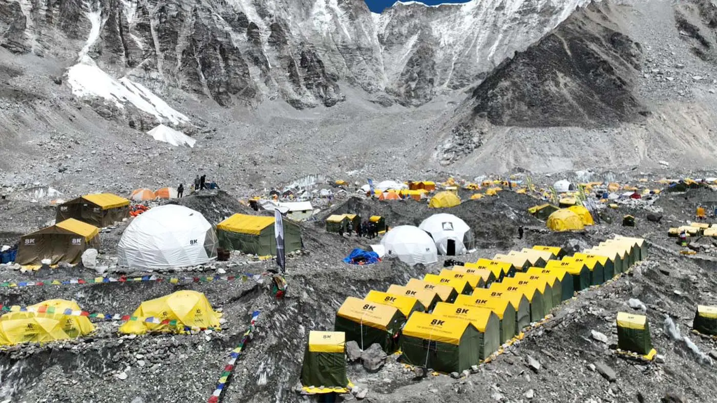 Escalade de l'Everest (8 849 m) – Expédition